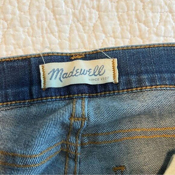 ✨ Madewell Women’s Dark Wash Skinny Skinny Jeans Distressed 24 - Picture 4 of 12